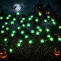4 Pack Solar Halloween Lights, 40 LED Outdoor Lights for Yard, Garden and Party Decor