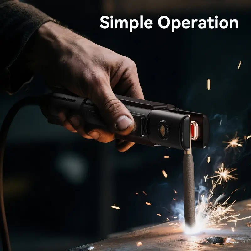 110V Mini Stick Welder Kit, Portable IGBT Inverter Welding Machine, Digital Display, Hot Start and Anti Stick