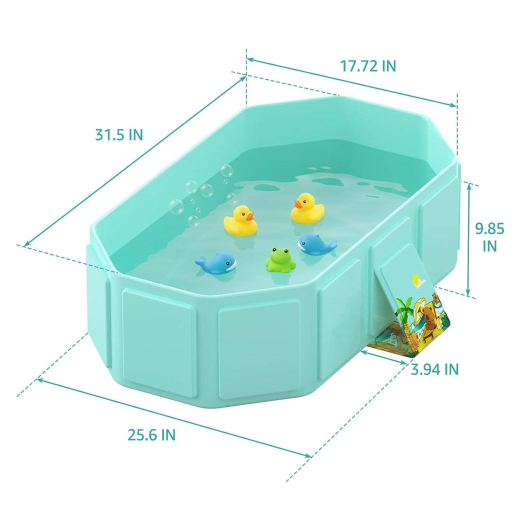 Collapsible Baby Bathtub with Inflatable Edge for Travel