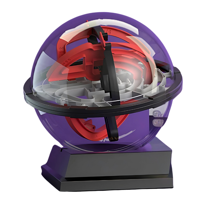 3D Numbered Maze Ball with Tilt Control and Four Difficulty Levels