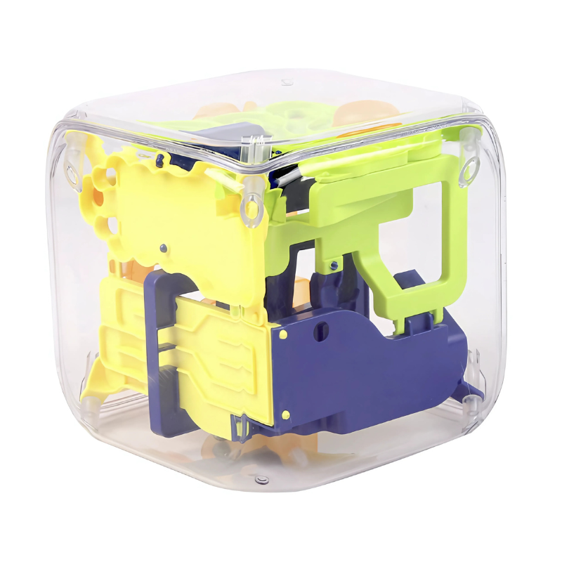 3D Numbered Maze Ball with Tilt Control and Four Difficulty Levels