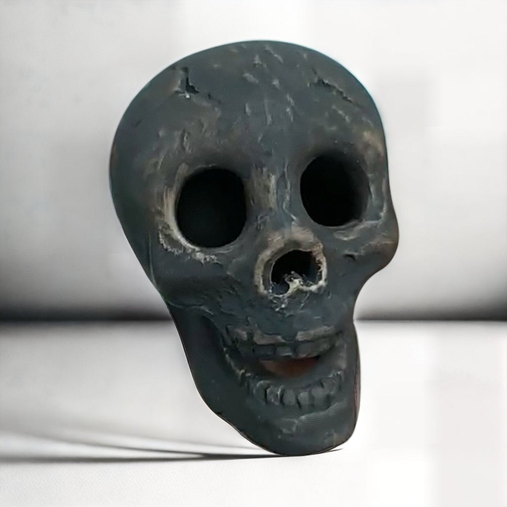 Ceramic Fire Pit Skull Logs with Heat Resistant Design for Halloween Bonfires