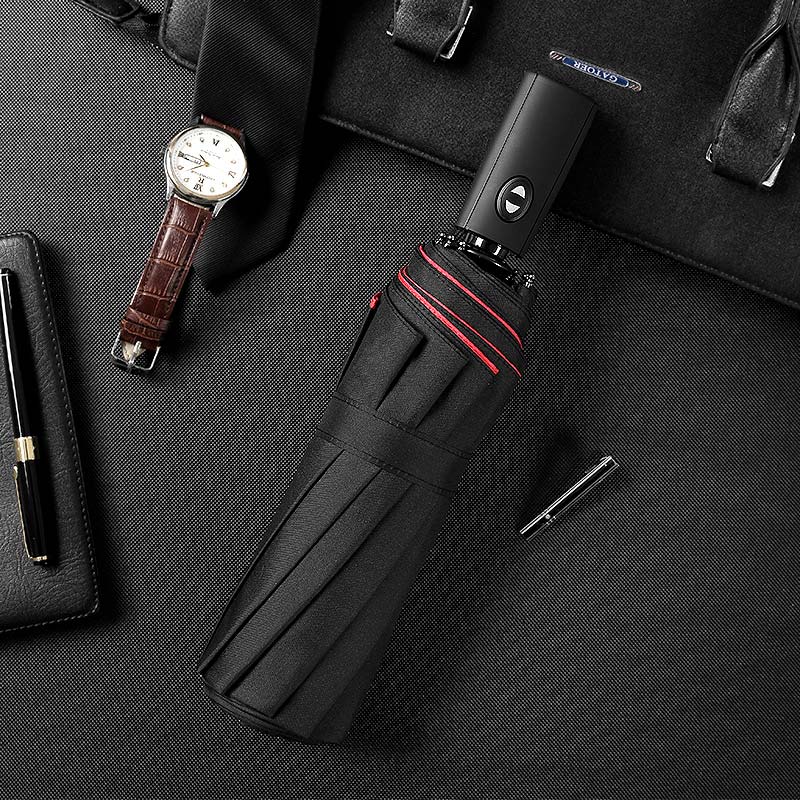 Automatic Open Folding Umbrella with Flexible Ribs and Water Repellent Canopy, Travel  Size