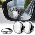 Convex Blind Spot Mirror with Vacuum Suction Mount and 360 Rotation for Cars, SUVs,  Trucks