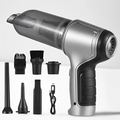 Cordless Handheld Vacuum with Turbo Suction and Snap-On Nozzle Attachment