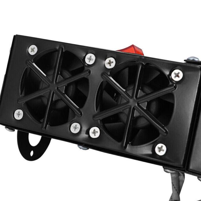 12V Car Heater with 500W Output and Dual Independent Switches, Four Vents