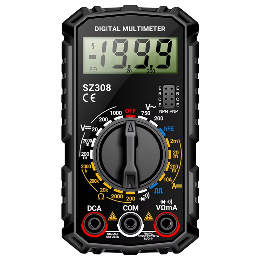 Digital Multimeter with Extended Probe Reach and Diode Testing for Electrical  Systems