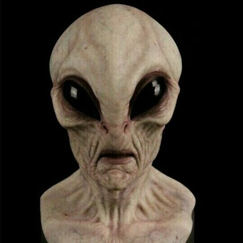Alien Full Head Mask with Hand Painted Details and Built In Airflow