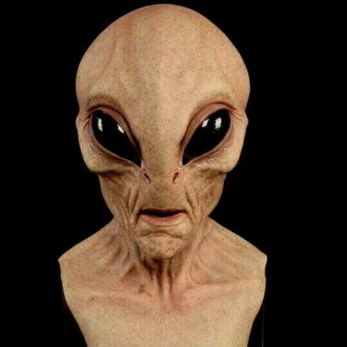 Alien Full Head Mask with Hand Painted Details and Built In Airflow